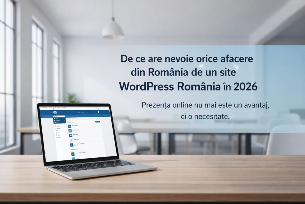 site WordPress România creare site WordPress în România website WordPress pentru afaceri din România