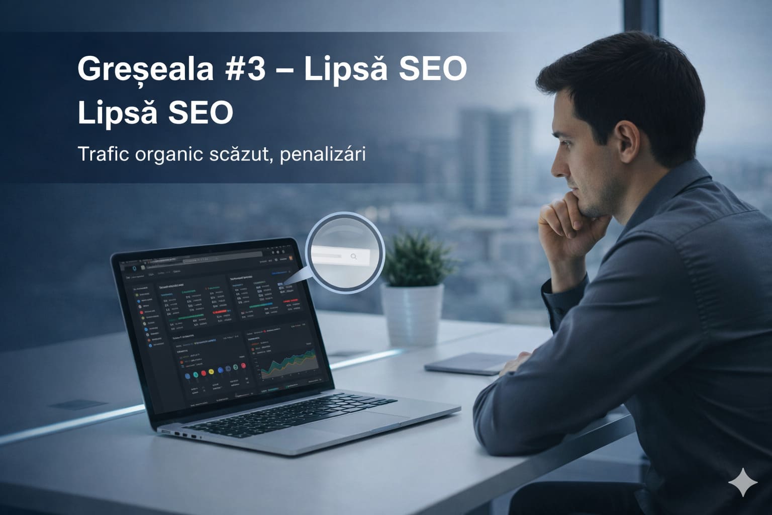 Greșeala lipsă SEO la site WordPress – trafic organic scăzut și vizibilitate redusă în Google