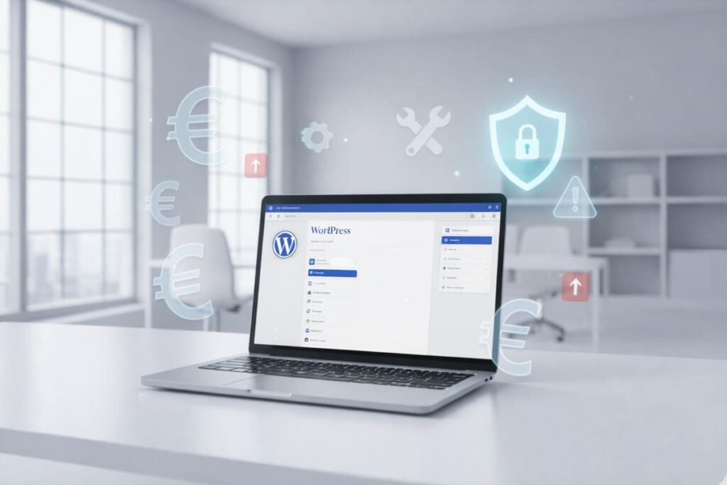 Costuri ascunse la un site WordPress precum mentenanță, securitate și actualizări tehnice