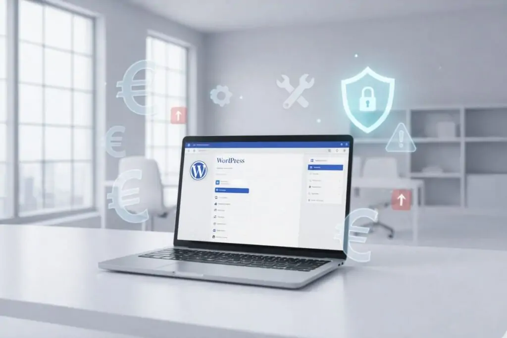 Costuri ascunse la un site WordPress precum mentenanță, securitate și actualizări tehnice