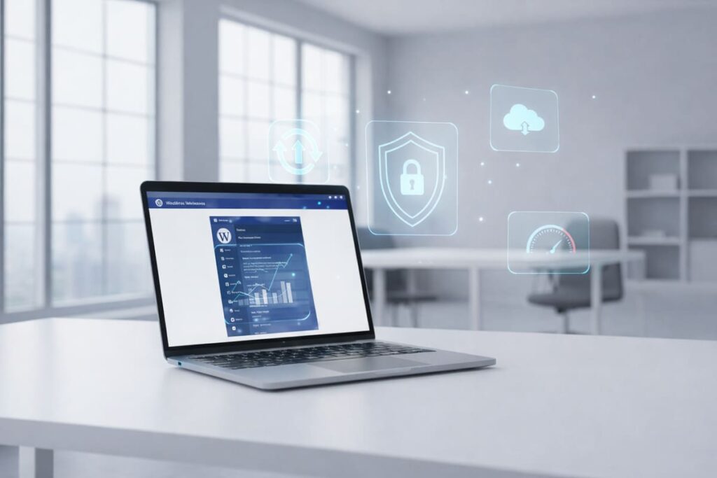 Mentenanță și securitate pentru site WordPress cu update-uri și backup regulat