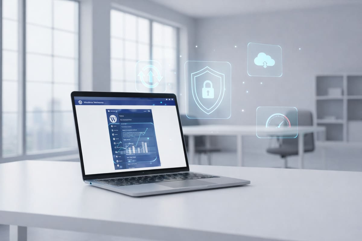 Mentenanță și securitate pentru site WordPress cu update-uri și backup regulat
