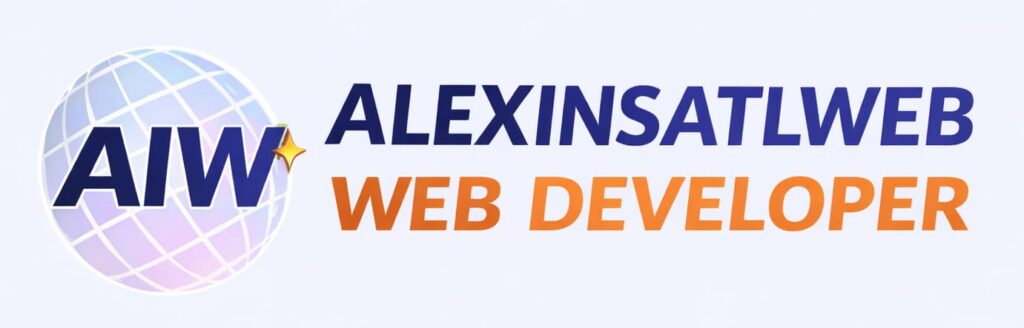 Web Development & Soluții Digitale, Logo baner, AIW, AlexInsatlWeb